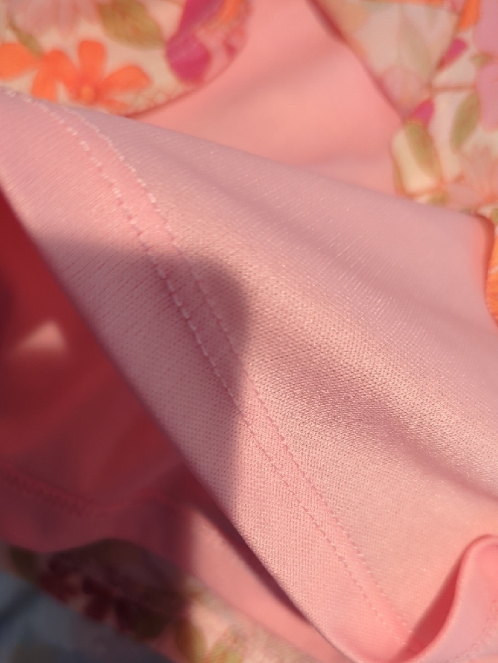 Primark Pink & Orange Floral Square-Neck Puff Sleeve Mini Dress - Picture 10 of 10